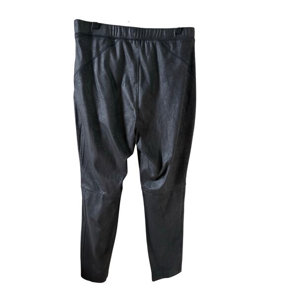 Free People Vegan Suede Skinny Pants Black Size L - Picture 4 of 8